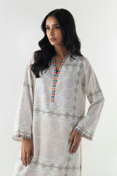 Stitched Basic Printed Shirt + Culotte